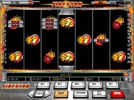 Casino slot game Firestar no deposit