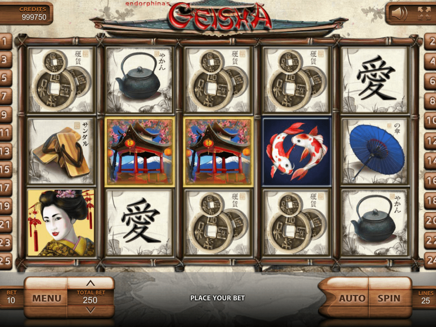 No deposit game Geisha online