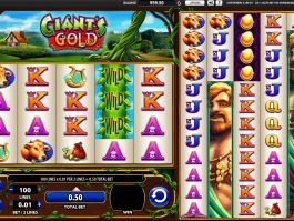 Casino slot machine Giant's Gold