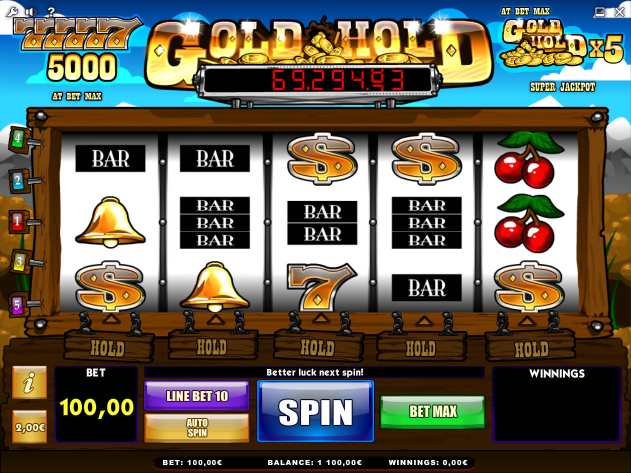 Super Gold Sevens Slot Machine