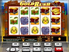 Online casino slot machine Gold Rush