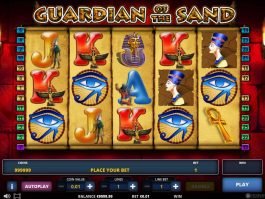 Slot machine for fun Guardian of the Sand with no deposit