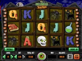Spin online slot game Halloween Riches