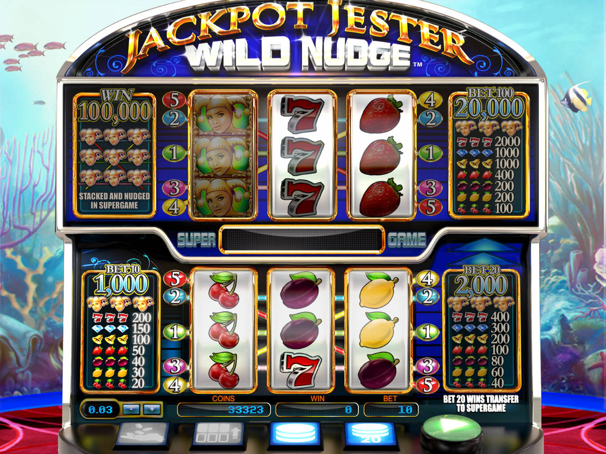 Play No Download Jackpot Jester Wild Nudge Slot Machine