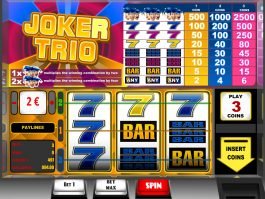 Casino slot machine Joker Trio online