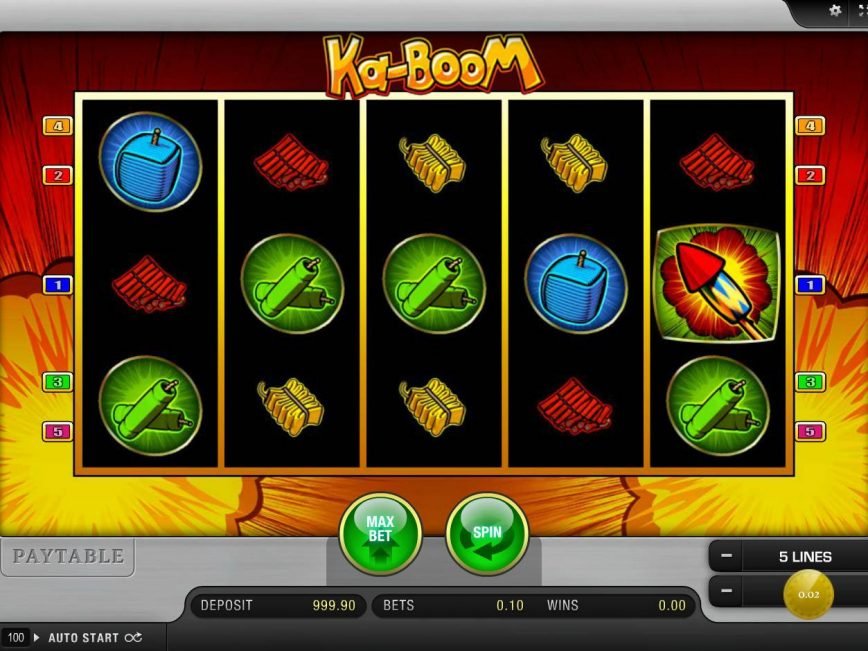 Spin online casino game Ka-Boom by Merkur