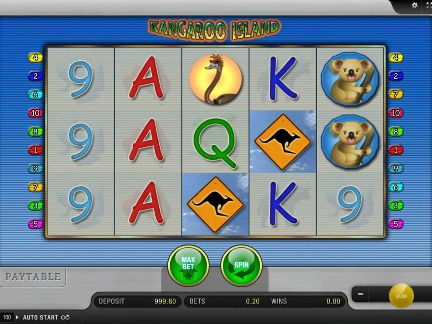A picture of the slot machine Kangaroo Island