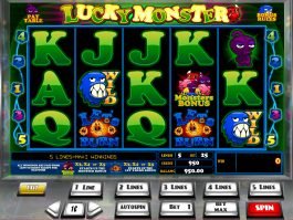A picture of the free slot game Lucky Monster