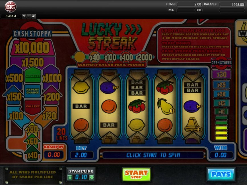 Play free online slot Lucky Streak