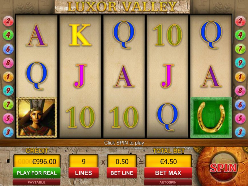 A picture of the slot game Luxor Valley by Viaden
