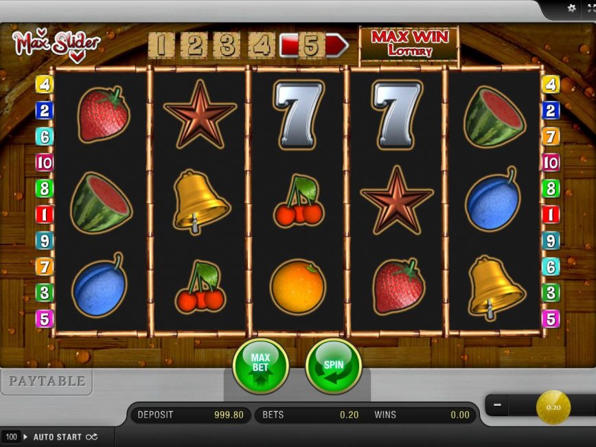 Casino game Max Slider online