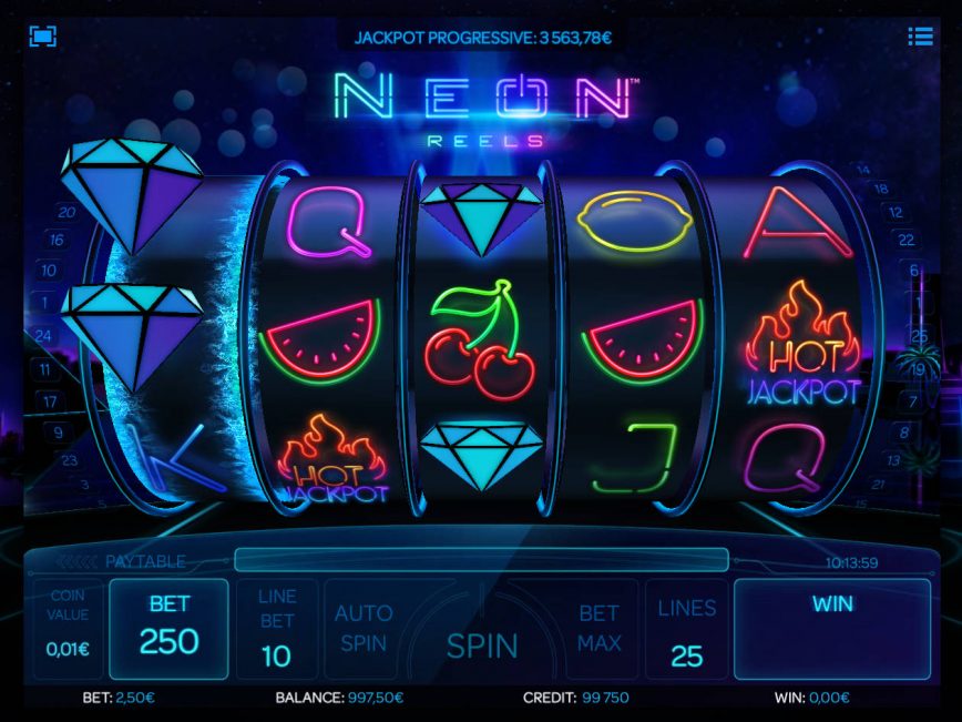 Play casino slot machine Neon Reels