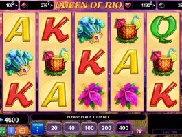 Spin slot game Queen of Rio for free
