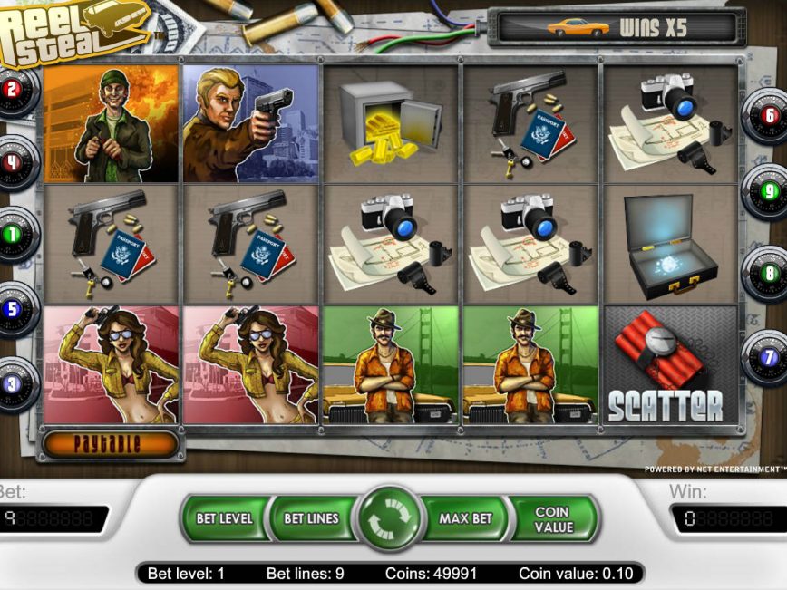 Play free slot machine Reel Steal
