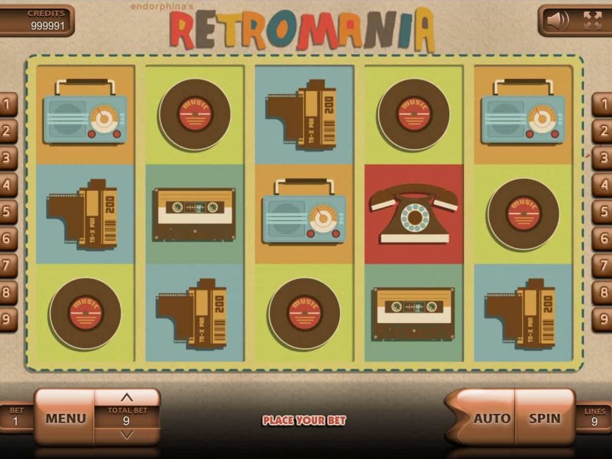 Retromania free slot game with no registration