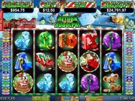 Casino slot game Return of the Rudolph online