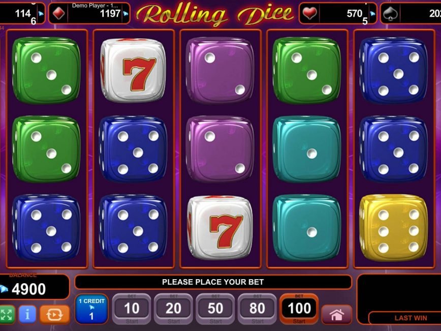 Play slot machine Rolling Dice no deposit