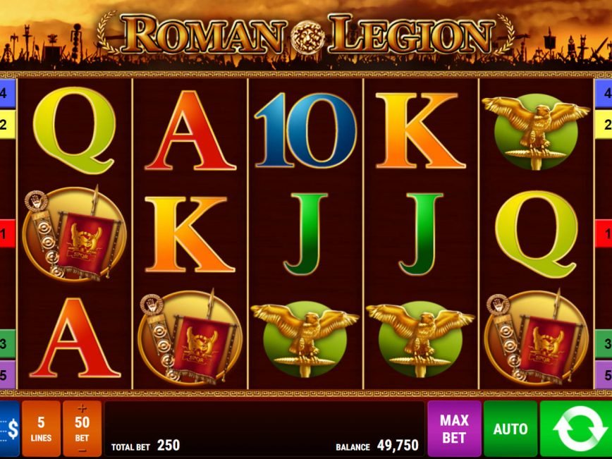 Spin free online slot Roman Legion