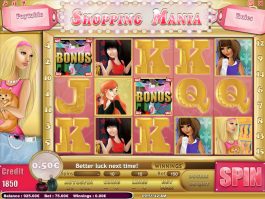 Casino slot with no deposit Shopping Mania