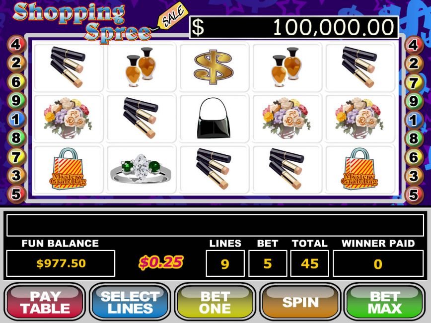 Casino free slot game with no deposit Shopping Spree