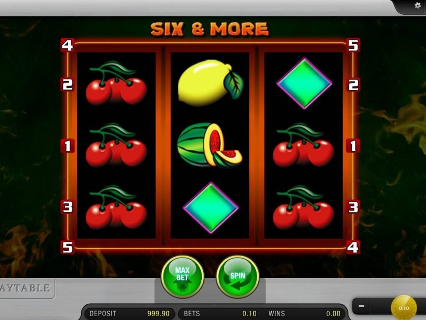 Slot machine for fun Six and More