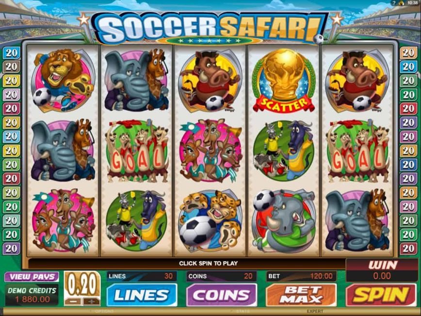 Play free casino game Soccer Safari
