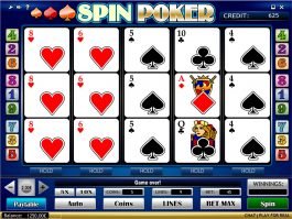 Casino slot game Spin Poker