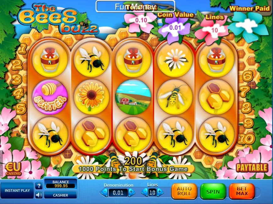Play The Free Slot The Bees Buzz With No Download