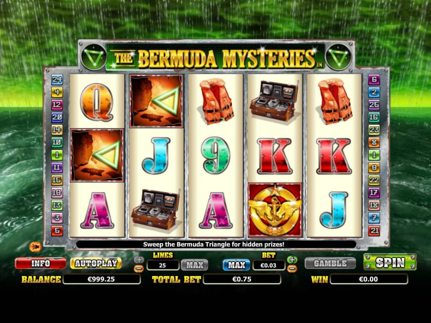 The Bermuda Mysteries no deposit game