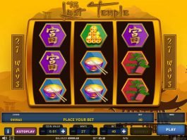 Online free slot game The Lost Temple with no deposit