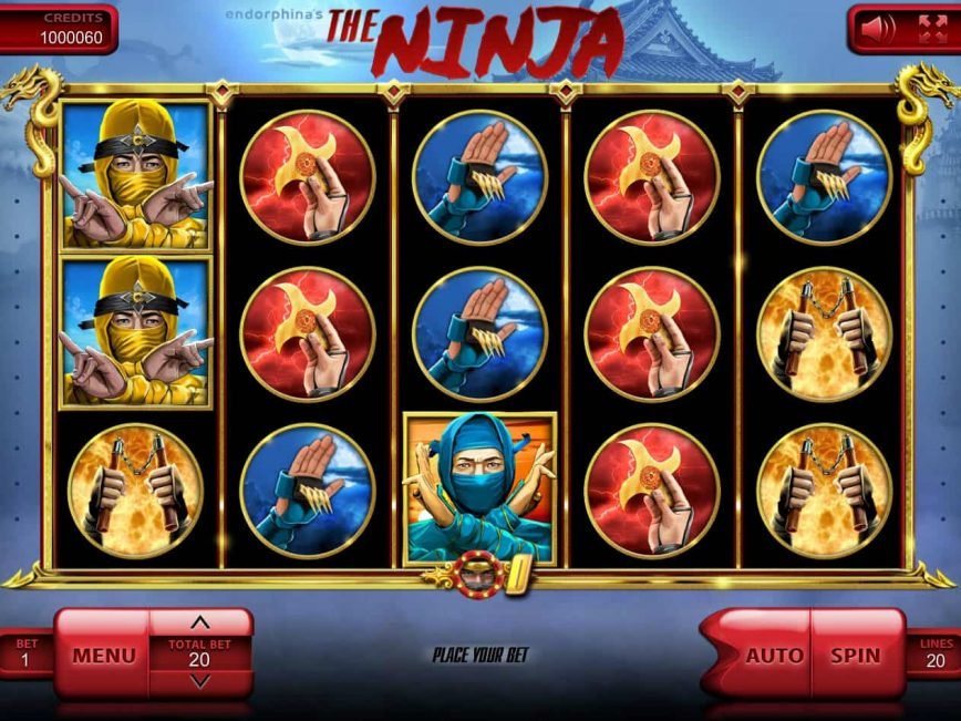 No deposit game The Ninja online
