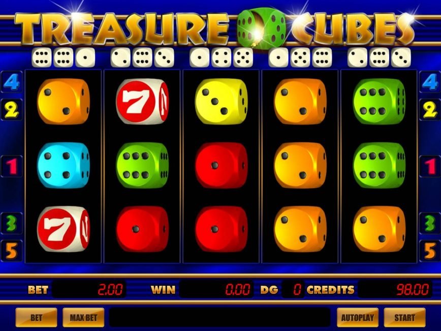 Spin casino slot machine Treasure Cubes