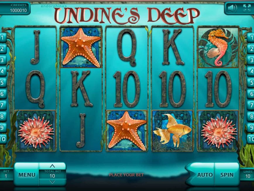 No deposit game Undine's Deep online